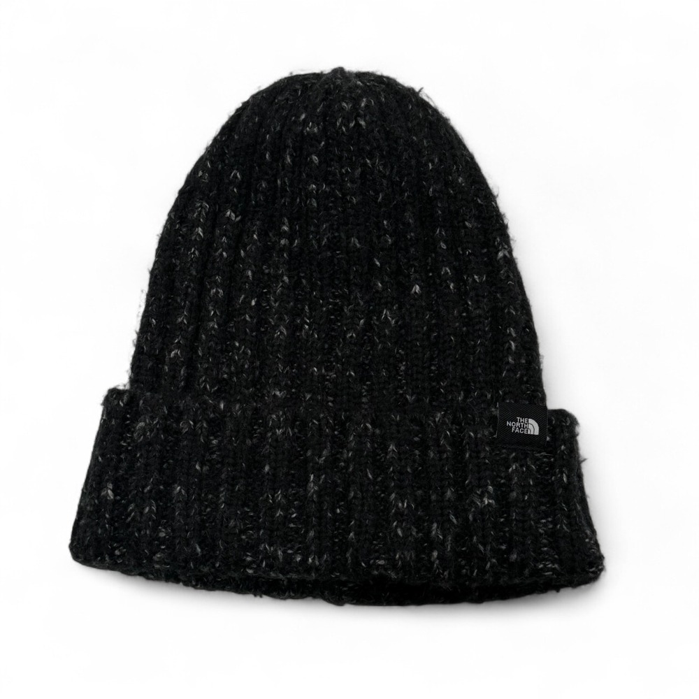The North Face Chunky Rib Beanie OSFA Unisex Black‎ Cuffed Winter Hat Acrylic